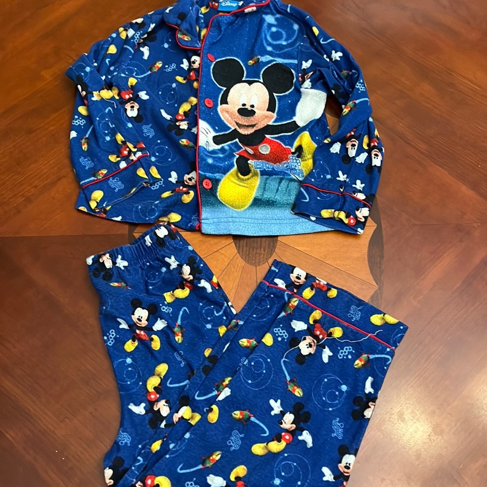 Mickey Mouse flannel pjs